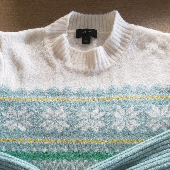 J.Crew Fair Isle Puff Sleeve Sweater - Picture 4 of 4